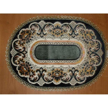 Tapestry Trading Tapestry Trading V914BL 9 x 14 in. Begium Doily Verona; Black V914BL